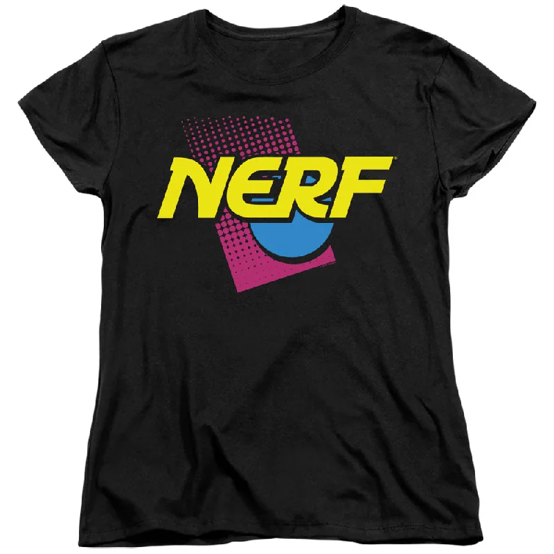 Nerf Womens T-Shirt 90s Logo Black Tee