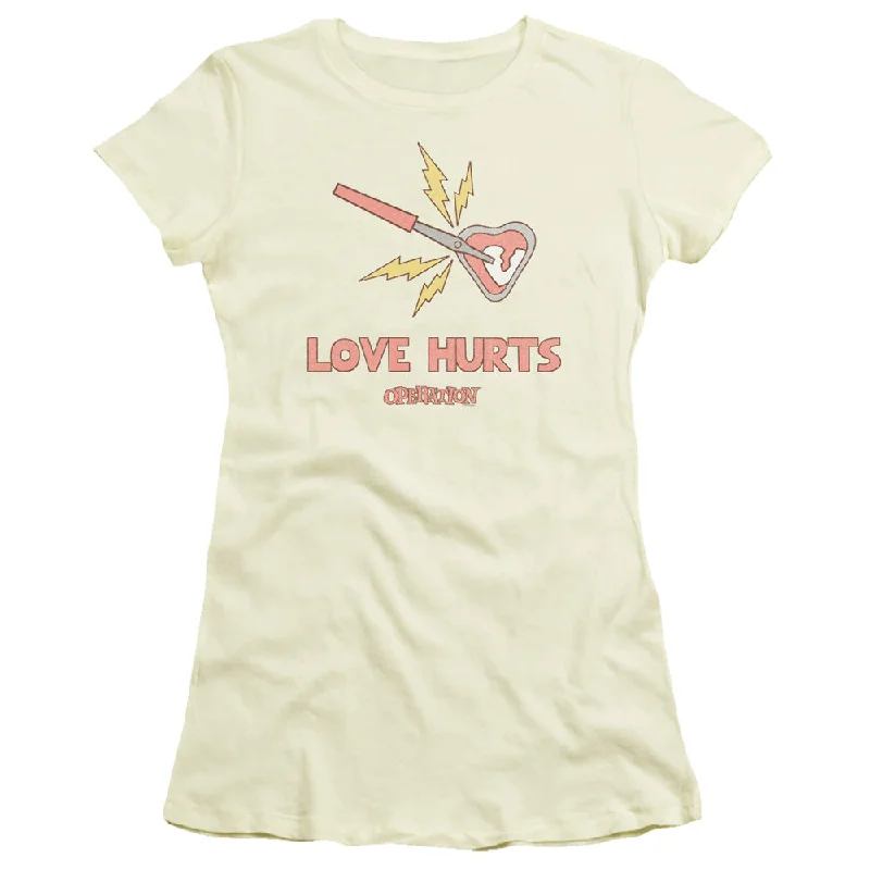 Operation Juniors T-Shirt Love Hurts Cream Tee