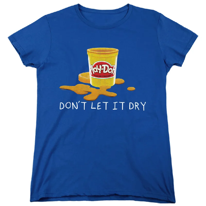 Play Doh Womens T-Shirt Don't Let it Dry Royal Tee