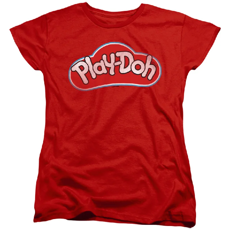 Play Doh Womens T-Shirt Vintage Logo Red Tee