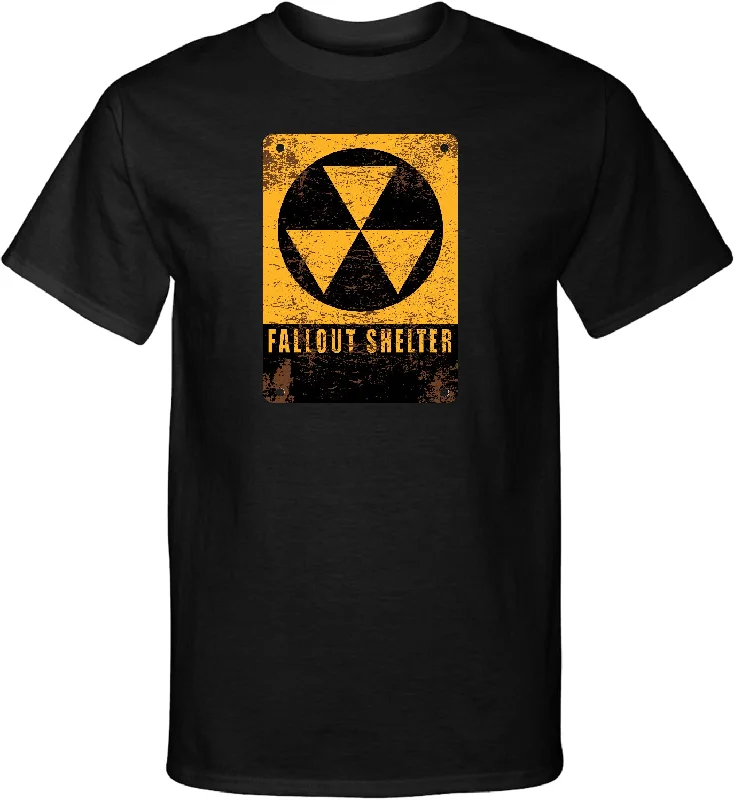 Radiation Tall T-shirt Radioactive Fallout Shelter