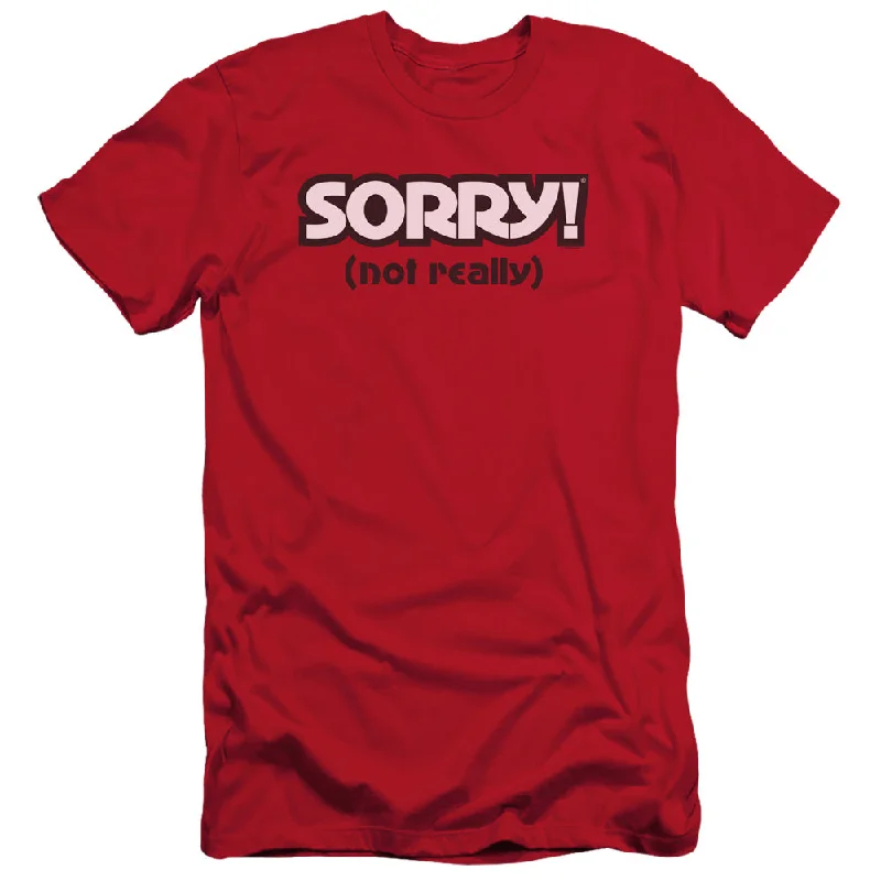 Sorry Slim Fit T-Shirt Not Really Red Tee