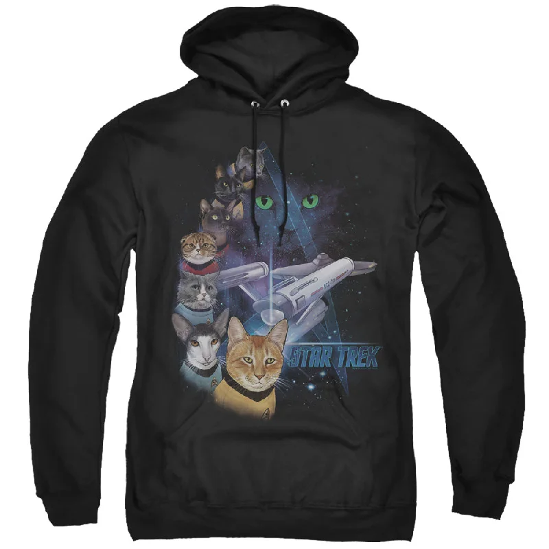 Star Trek Hoodie Feline Galaxy Black Hoody