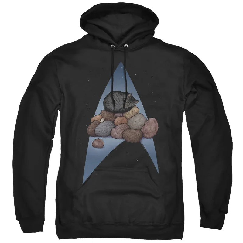 Star Trek Hoodie Logo Cat Nap Pile Up Black Hoody