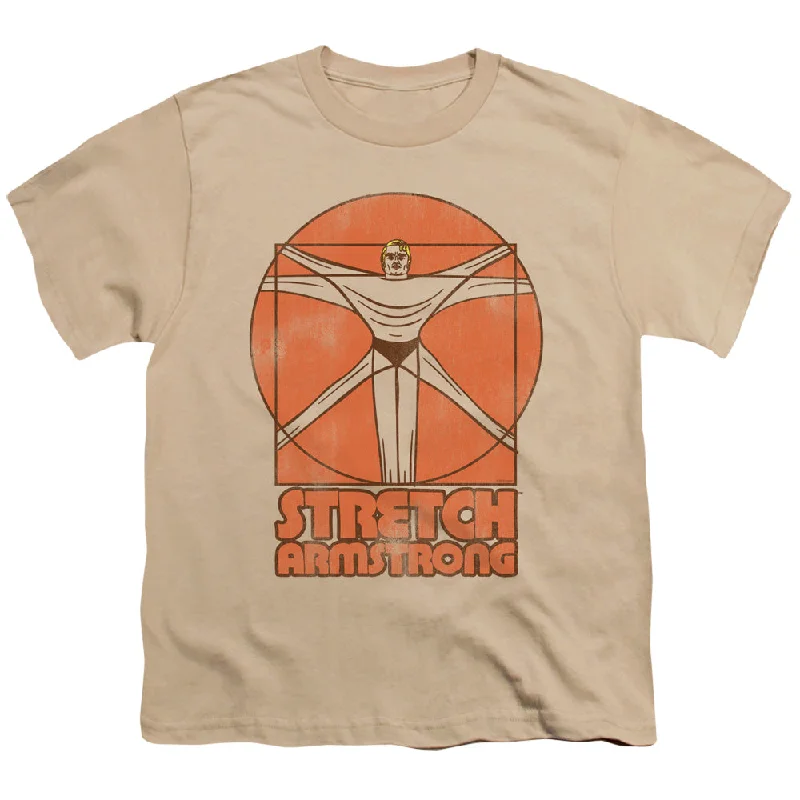 Stretch Armstrong Kids T-Shirt Vitruvian Stretch Sand Tee