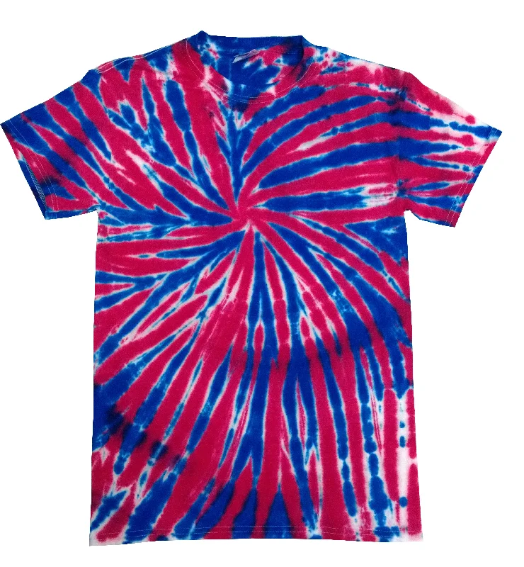 Tie Dye Red White Blue USA Union Jack Kids T-Shirt