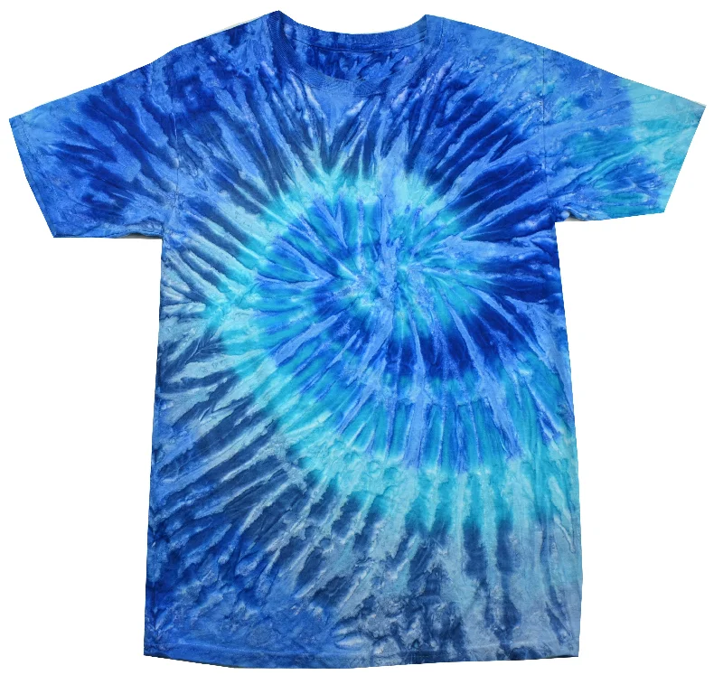 Tie Dye Shirt Blue Jerry Colorful Swirl Kids T-Shirt