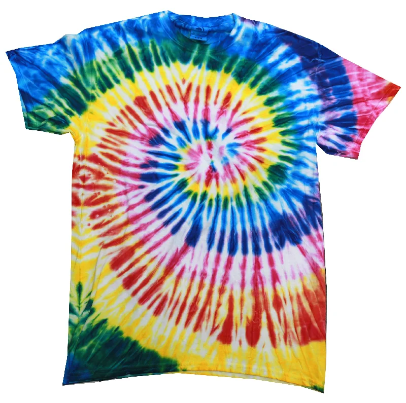 Tie Dye Shirt Colorful Multi Color Santa Barbara Spiral Kids T-Shirt