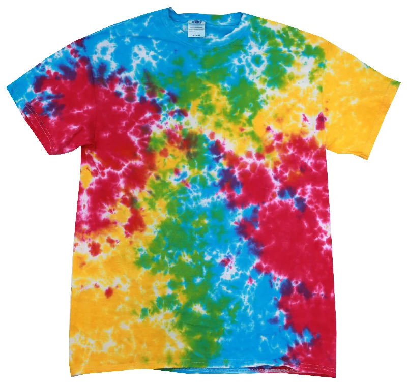 Tie Dye Shirt Colorful Multi Rainbow Splatter Kids T-Shirt