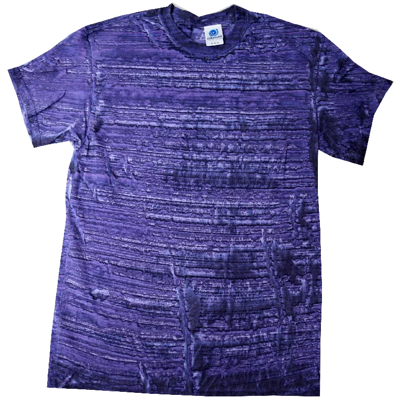 Tie Dye Shirt Colorful Vibrant Purple Stripe T-Shirt