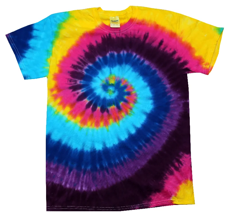 Tie Dye Shirt Multi Color Colorful Carnival Spiral T-Shirt