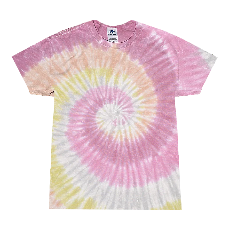 Tie Dye Shirt Multi Color Colorful Desert Rose Pastel Spiral Kids T-Shirt