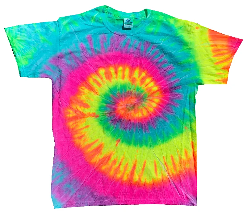 Tie Dye Shirt Multi Color Colorful Minty Rainbow Spiral Kids T-Shirt