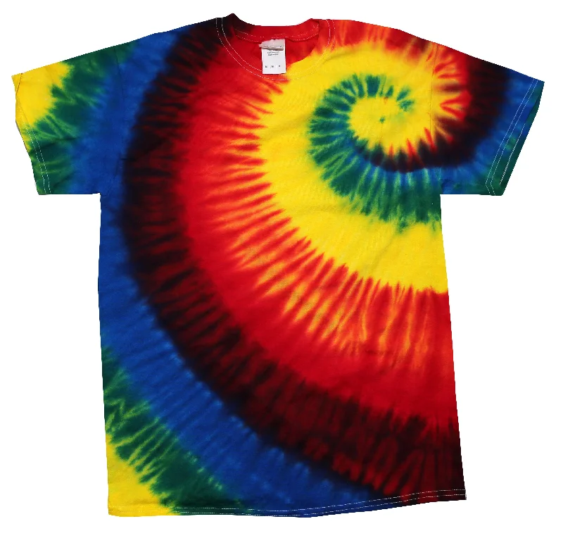 Tie Dye Shirt Multi Color Colorful Rainbow Burst Spiral Kids T-Shirt