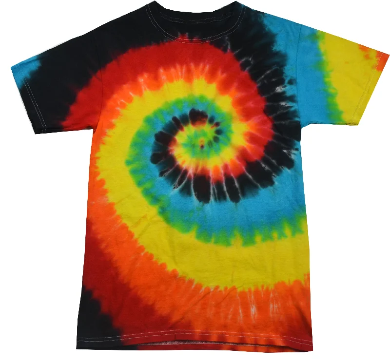 Tie Dye Shirt Multi Color Eclipse Swirl Kids T-Shirt