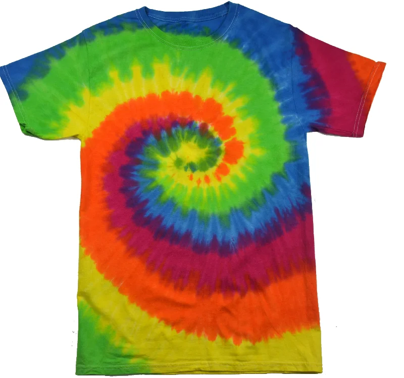 Tie Dye Shirt Multi Color Moondance Spiral Kids T-Shirt