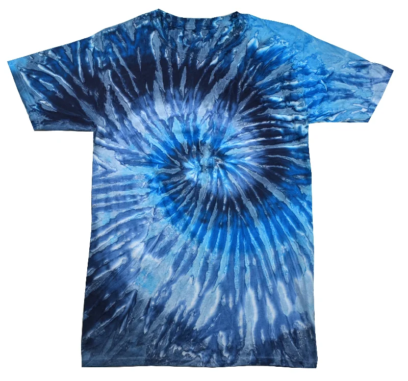 Tie Dye Shirt Multi Color Navy Blue Evening Sky Swirl T-Shirt