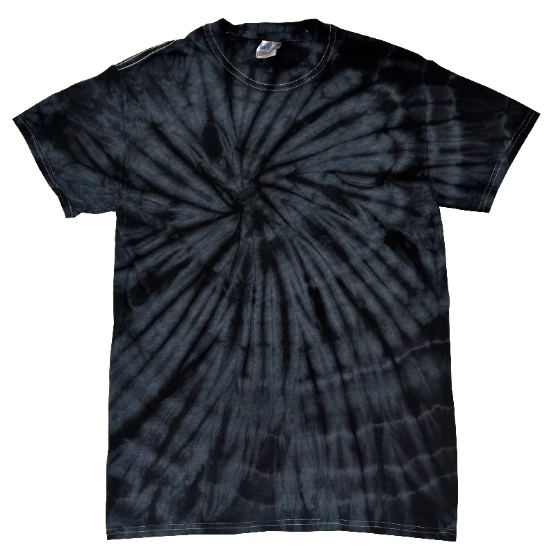 Tie Dye Shirt Multi Color Spider Black Kids T-Shirt