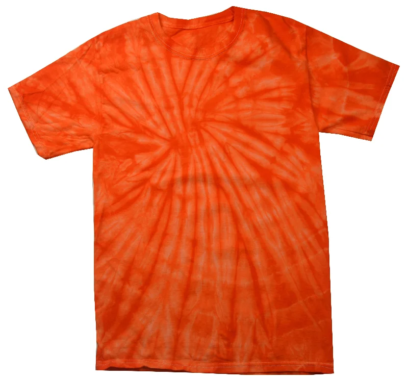 Tie Dye Shirt Multi Color Spider Orange Kids T-Shirt