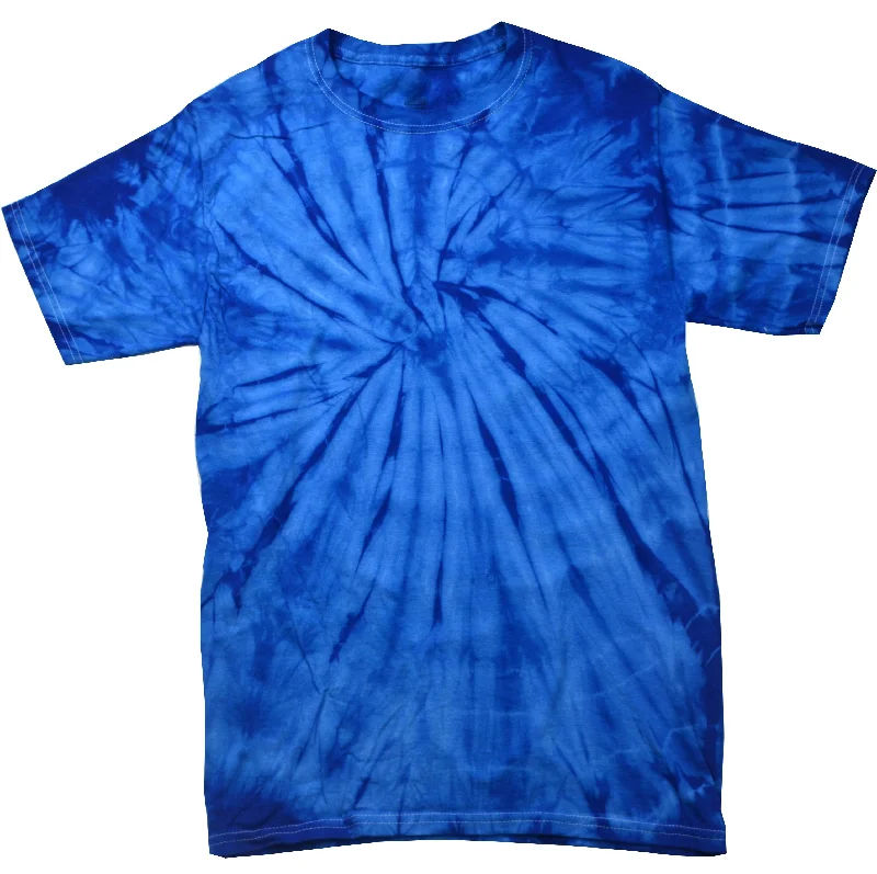 Tie Dye Shirt Multi Color Spider Royal Kids T-Shirt