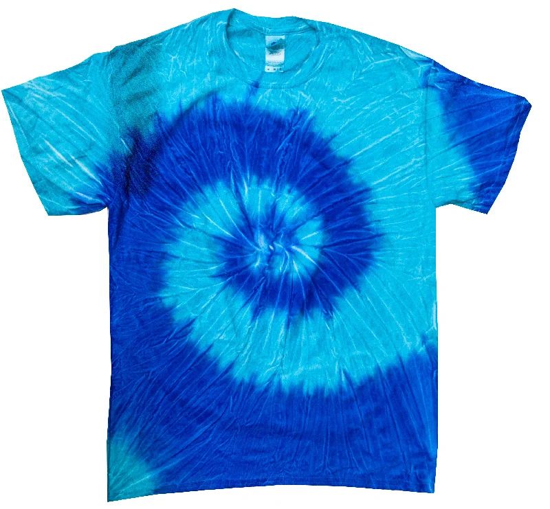 Tie Dye Shirt Multi Color Stella Blue Spiral Kids T-Shirt