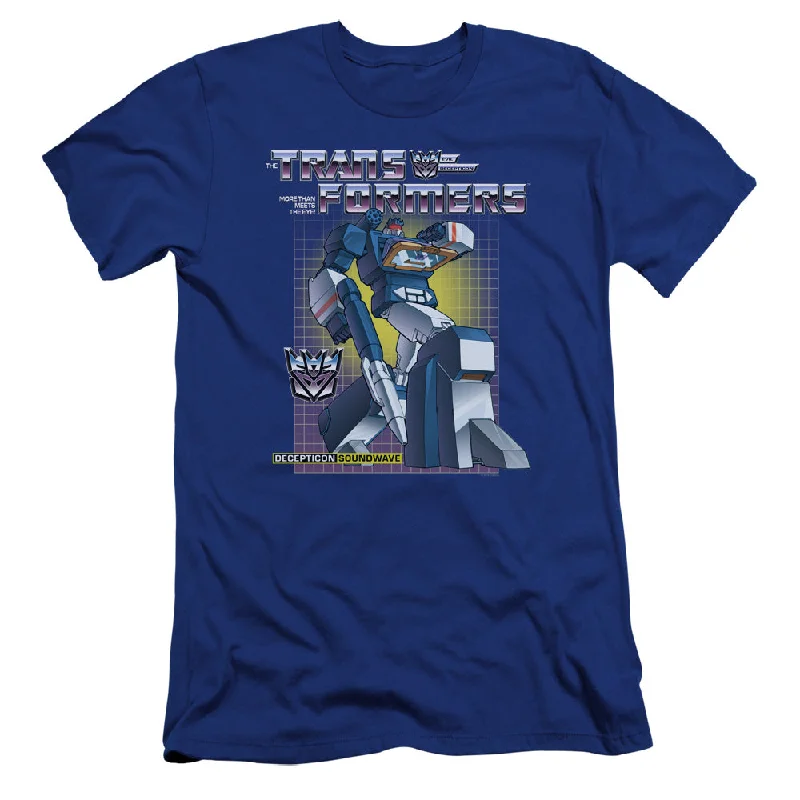 Transformers Premium Canvas T-Shirt Soundwave Royal Tee