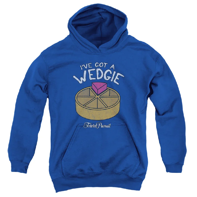 Trivial Pursuit Kids Hoodie I've Got a Wedgie Royal Hoody