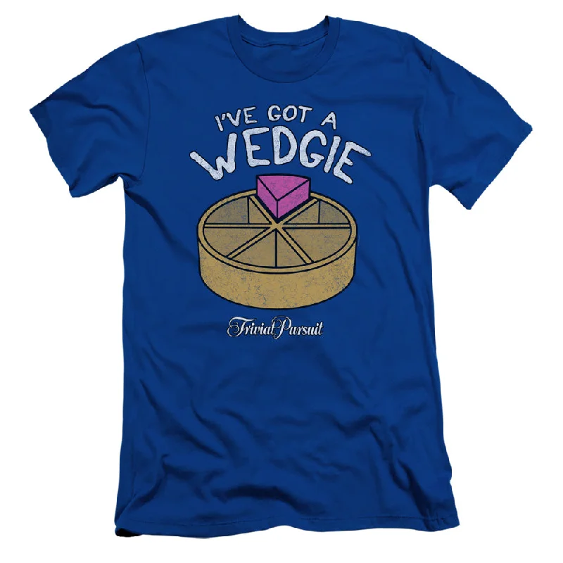 Trivial Pursuit Slim Fit T-Shirt I've Got a Wedgie Royal Tee