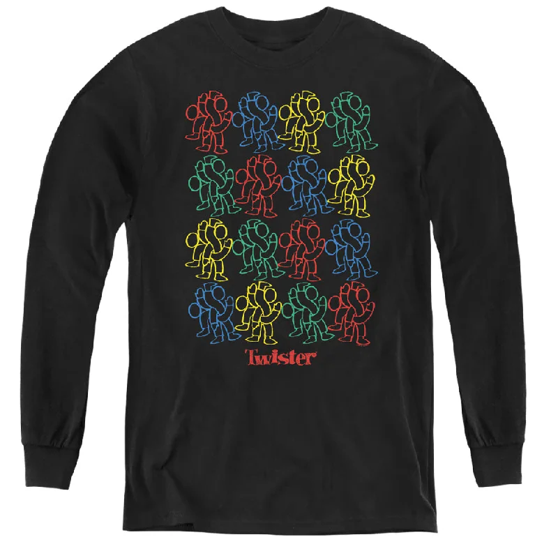 Twister Kids Long Sleeve Shirt Twisted Black Tee