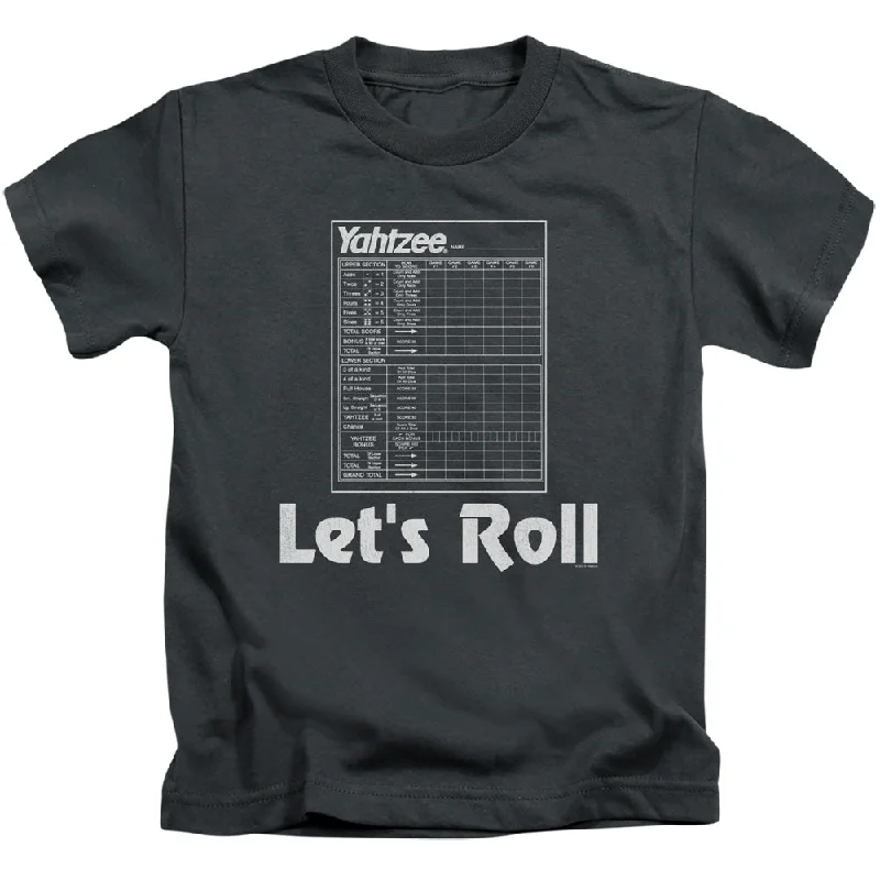 Yahtzee Boys T-Shirt Lets Roll Charcoal Tee