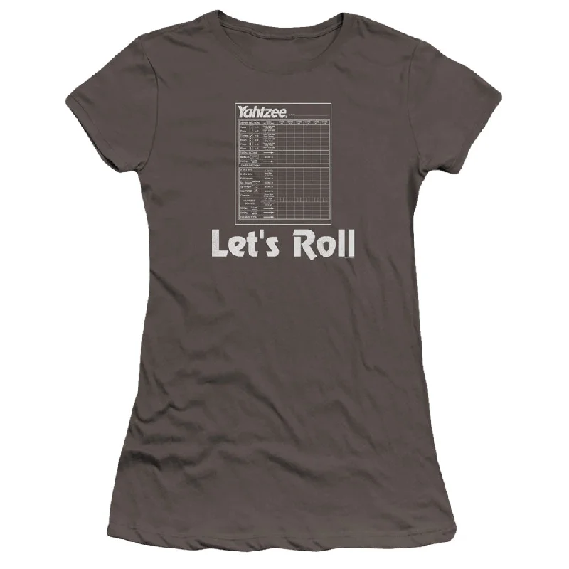 Yahtzee Juniors T-Shirt Lets Roll Charcoal Premium Tee