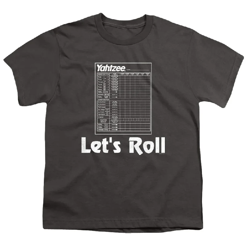 Yahtzee Kids T-Shirt Lets Roll Charcoal Tee