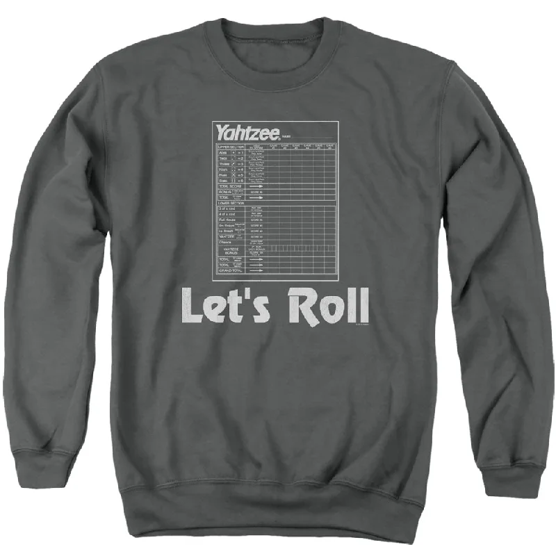 Yahtzee Sweatshirt Lets Roll Charcoal Pullover