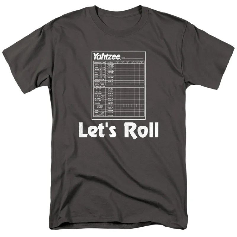 Yahtzee T-Shirt Lets Roll Charcoal Tee