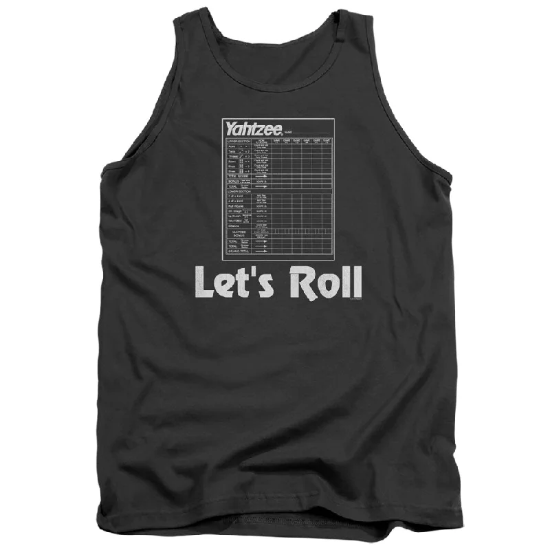 Yahtzee Tanktop Lets Roll Charcoal Tank