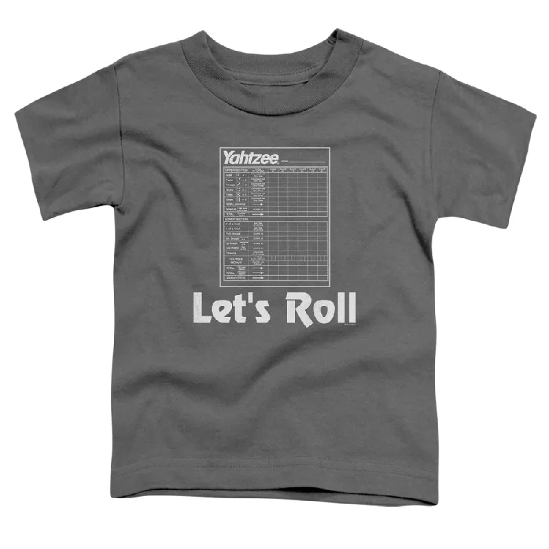 Yahtzee Toddler T-Shirt Lets Roll Charcoal Tee