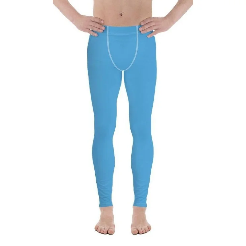 Azure Blue Men's Leggings