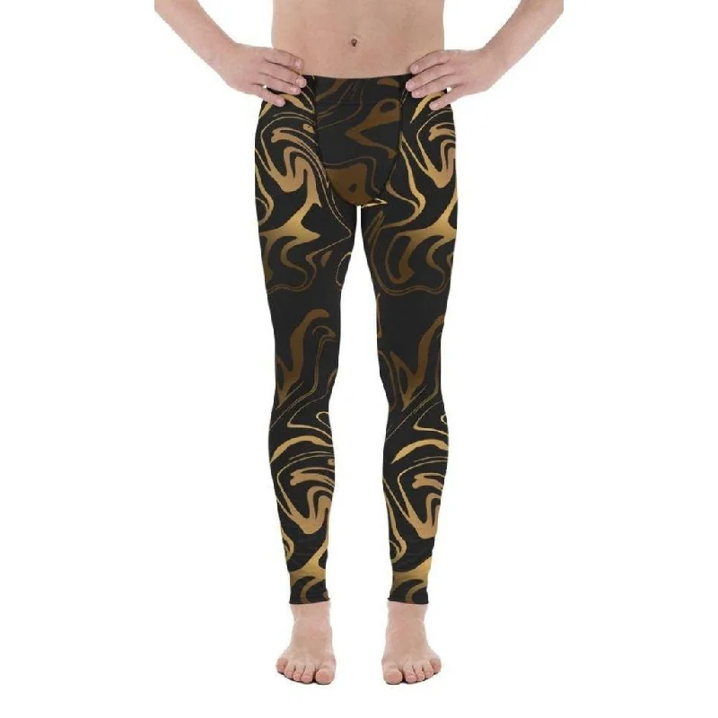 Black & Gold Men's Leggings