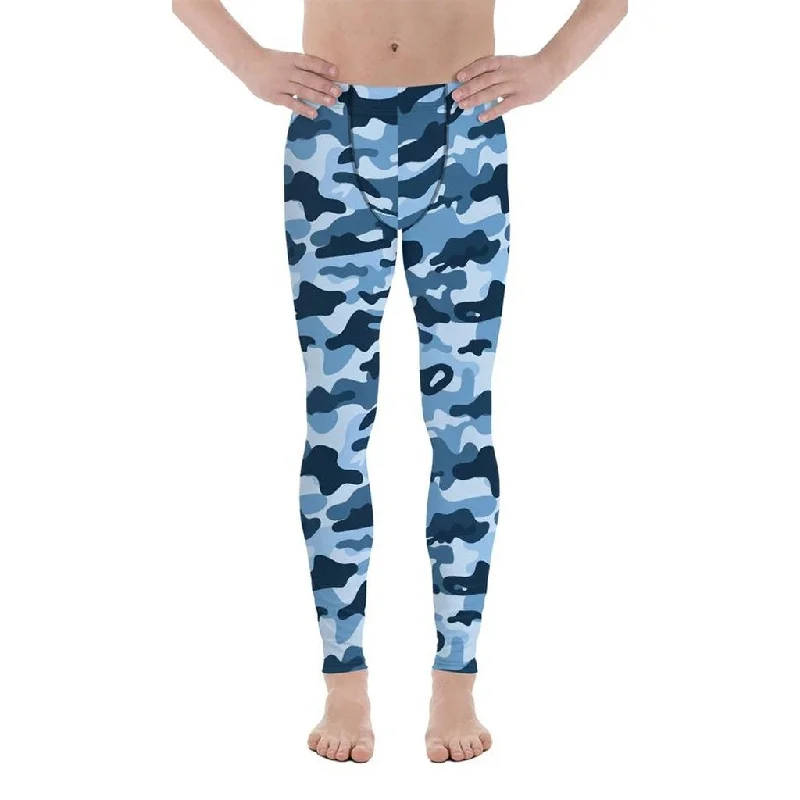 Blue Camo Men's Leggings