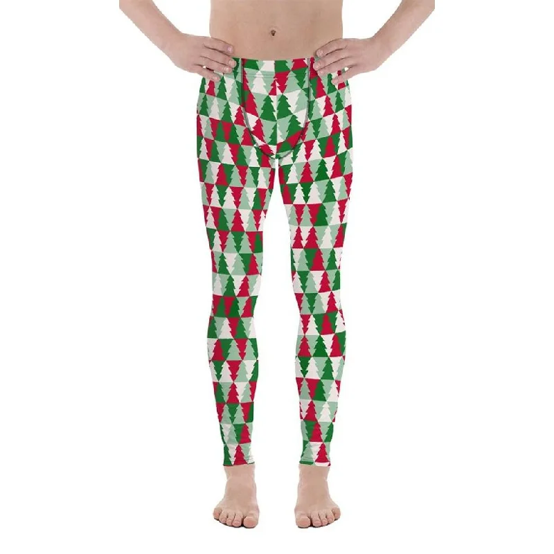 Christmas Tree Pattern Men's Leggings