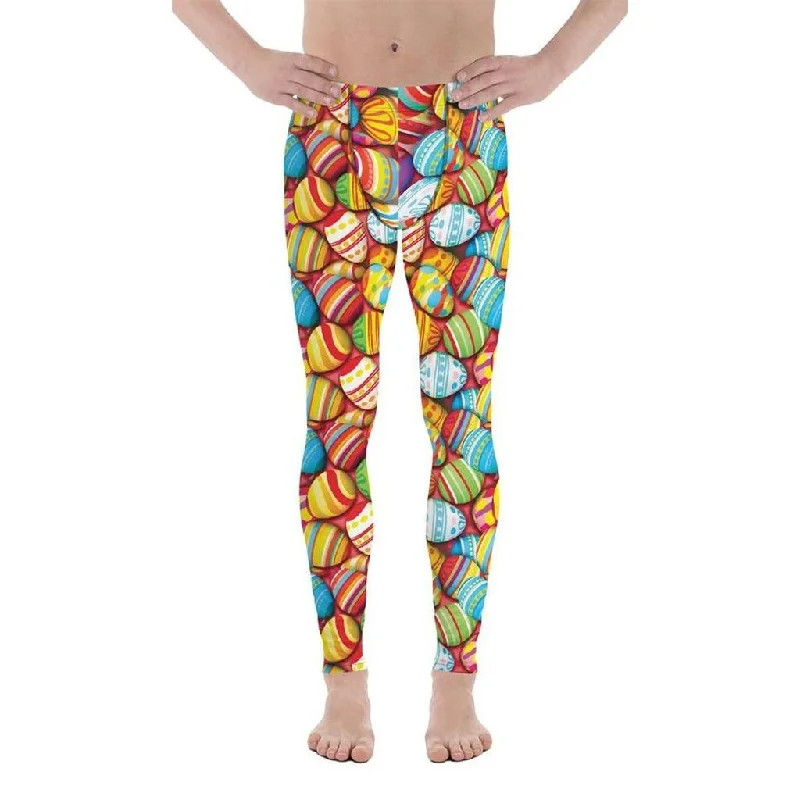 Colorful Easter Eggs Men's Leggings