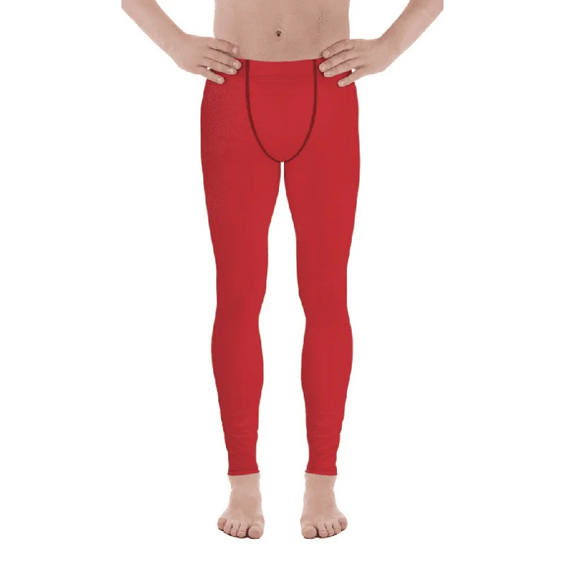 Crimson Red Men's Leggings