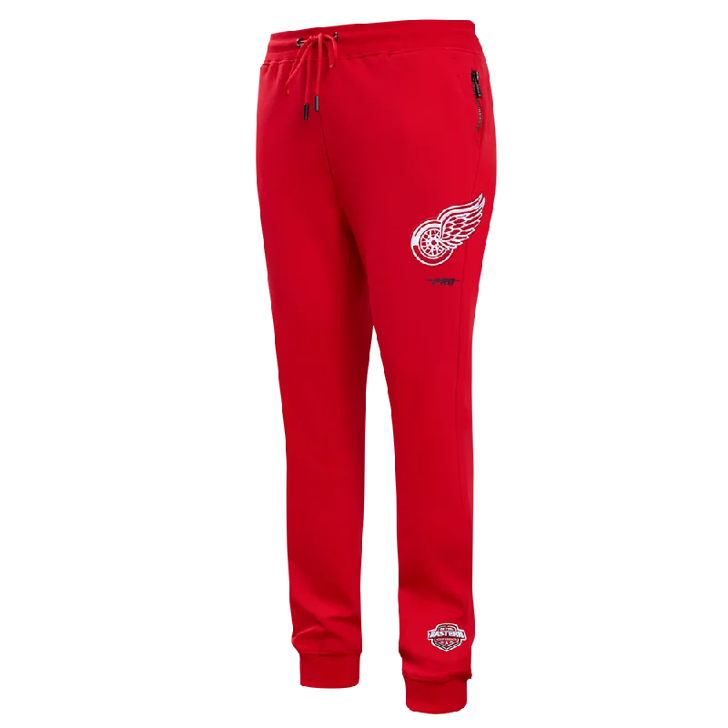 NHL DETROIT RED WINGS CLASSIC CHENILLE MEN'S DK JOGGER (RED)