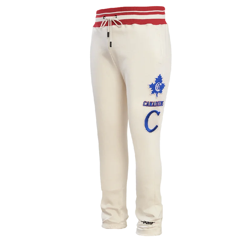 NHL MONTREAL CANADIENS RETRO CLASSIC MEN'S SWEATPANT (EGGSHELL/ RED)