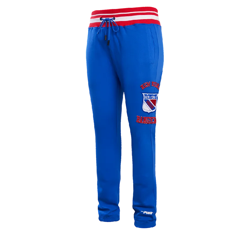 NHL NEW YORK RANGERS RETRO CLASSIC MEN'S SWEATPANT (ROYAL BLUE/RED)