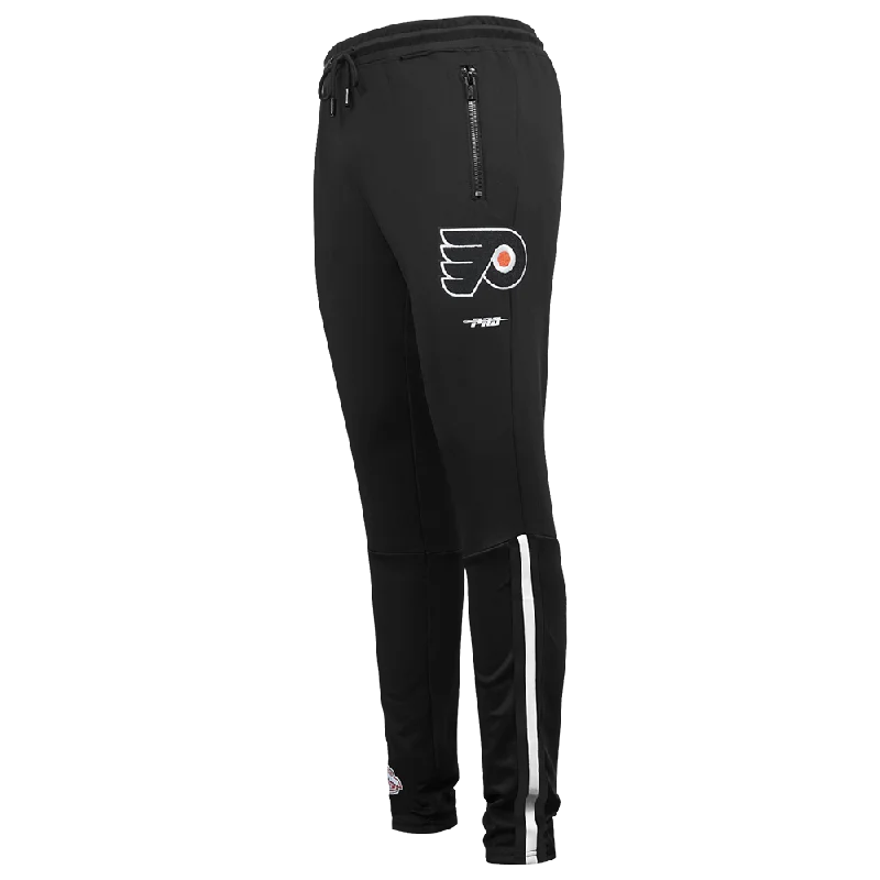 NHL PHILADELPHIA FLYERS CLASSIC CHENILLE MEN'S TRACK PANT (BLACK)