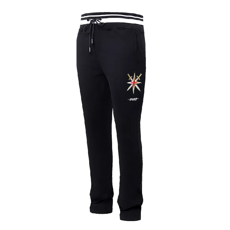 NHL VEGAS GOLDEN KNIGHTS SCRIPT TAIL MEN'S RIB FLC SWEATPANT (BLACK)