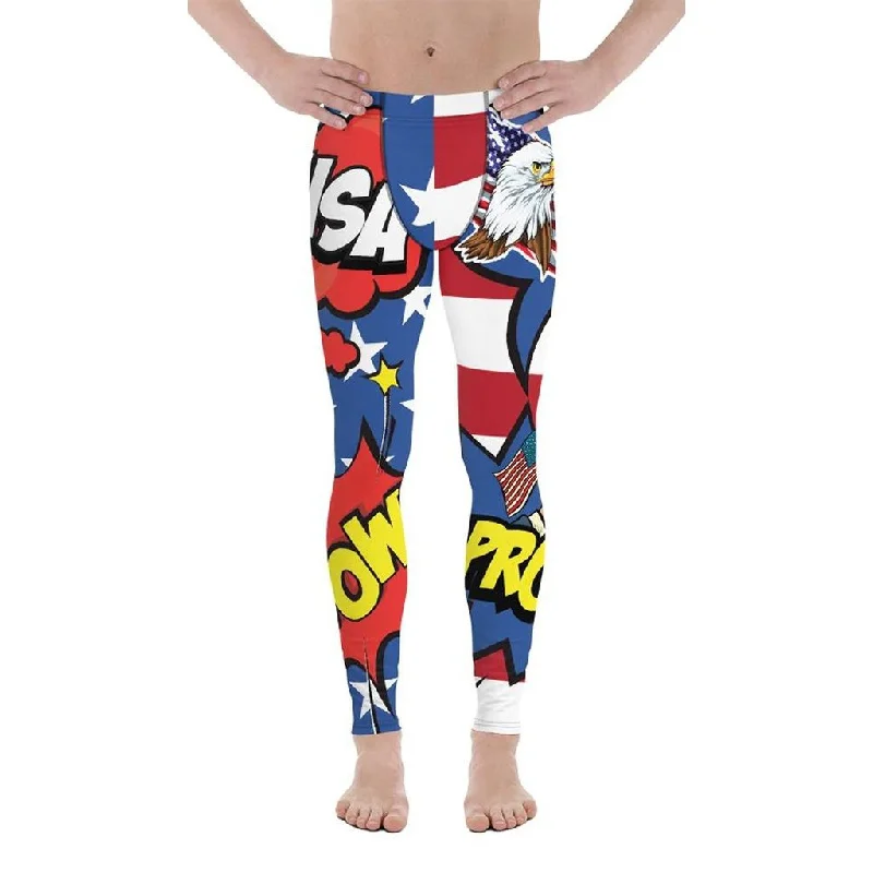 Proud American Pop Art Men's Leggings