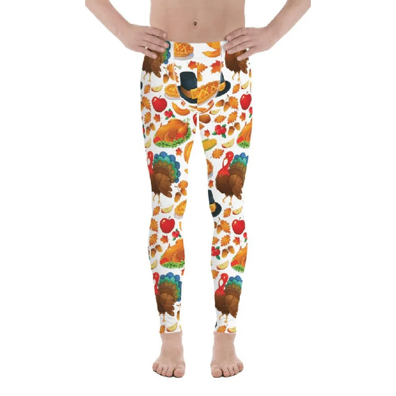 Thanksgiving Pattern Men's Leggings