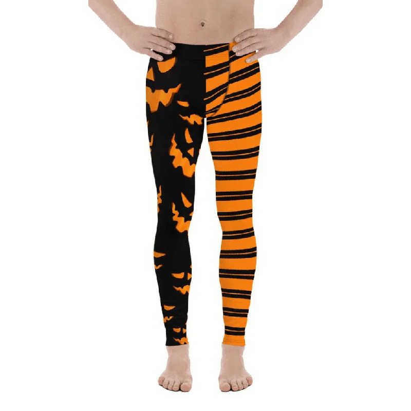 Two Patterned Halloween Men's Leggings